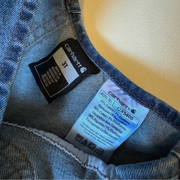 Carhartt Denim Shortalls & Tee - Picture 6 of 6